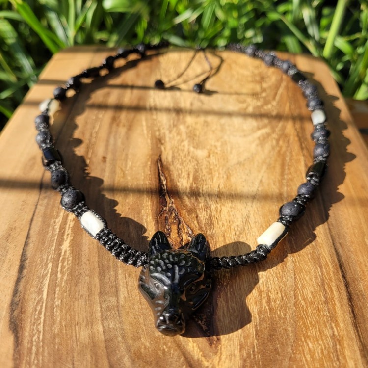 Naszyjnik amulet Wilk czarny Obsydian_095821.jpg