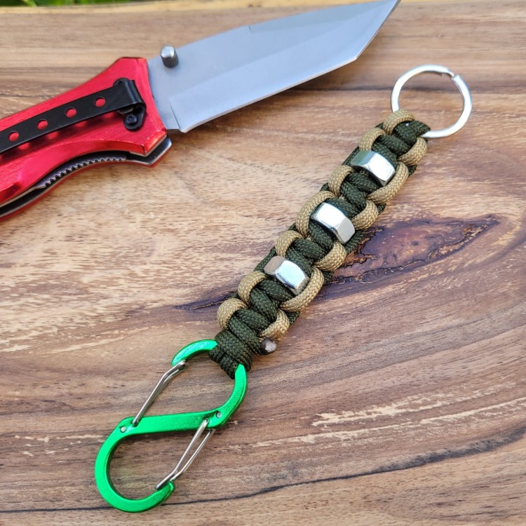 Brelok z parakordu Army green - Khaki_175923.jpg