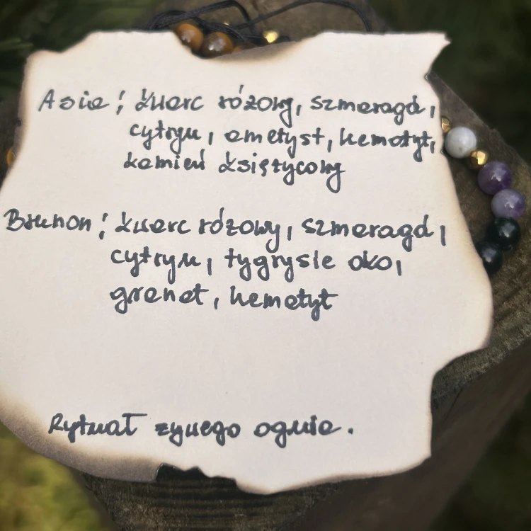Biżuteria z przesłaniem i spis minerałów na papierze czerpanym TEJE.ART